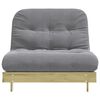 vidaXL Futon Schlafsofa mit Matratze 100x206x11 Kieferholz Impr&auml;gniert