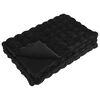 vidaXL Kunstfell Kaninchenfell Decke Olite 4 pcs Schwarz 150 x 220 cm