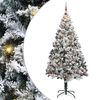 vidaXL K&uuml;nstlicher Weihnachtsbaum mit 300 LEDs mit St&auml;nder Wei&szlig; 240 cm