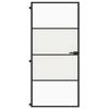 vidaXL Innent&uuml;r Schlank Schwarz 93x201,5 cm Hartglas & Aluminium