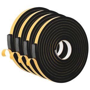vidaXL Selbstklebendes Schaumstoffband 4 stk. Schwarz 20mm x 5m