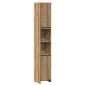 vidaXL Badschrank Artisan-Eiche 30x30x183,5 cm Holzwerkstoff