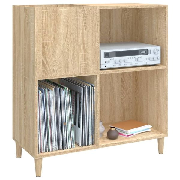 vidaXL Plattenschrank Sonoma-Eiche 84,5x38x89 cm Holzwerkstoff