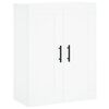 vidaXL Wandschränke 2 Stk. Weiß Holzwerkstoff