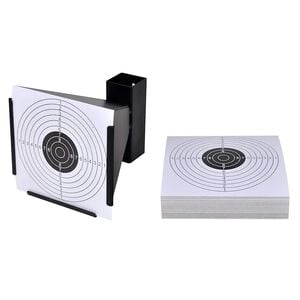 vidaXL Kugelfang 14 cm + 100 Zielscheiben aus Papier Trichter