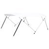 vidaXL 4-Bow Bimini Top Wei&szlig; 243x(230-244)x137 cm