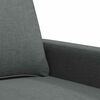 vidaXL 2-Sitzer-Sofa Dunkelgrau 140 cm Stoff