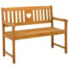 vidaXL Bank Outdoor Natur 110 x 55,5 x 90 cm Massivholz Akazie