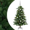 vidaXL K&uuml;nstlicher Weihnachtsbaum mit Kugel 120 cm 150 LEDs