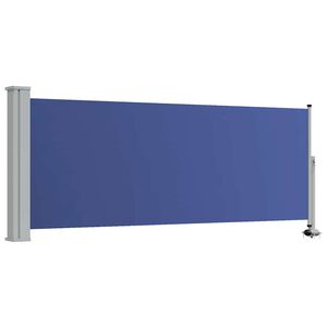 vidaXL Ausziehbare Seitenmarkise 100x300 cm Blau