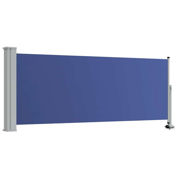 vidaXL Ausziehbare Seitenmarkise 100x300 cm Blau