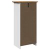 vidaXL Badschrank BODO Weiß und Braun 44x30x90 cm