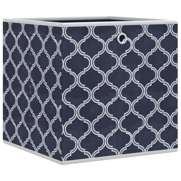 vidaXL Faltboxen 10 Stk. Blau 32x32x32 cm Vlies