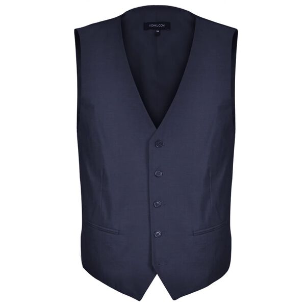 Dreiteiliger Herren-Business-Anzug Gr&ouml;&szlig;e 54 Marineblau
