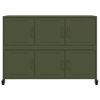 vidaXL Sideboard Olivgr&uuml;n 100,5x39x72 cm Stahl