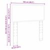 vidaXL Kopfteil mit Kopfteil Ger&auml;ucherte Eiche 100 cm Holzwerkstoff