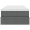 vidaXL Aufbewahrungsbett mit Matratze Dunkelgrau 90 x 200 cm Polyester