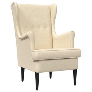 vidaXL Sessel Creme Stoff