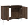 vidaXL Waschbeckenunterschrank Braun Eiche 80x30x60 cm Holzwerkstoff
