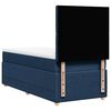 vidaXL Boxspringbett mit Matratze Blau 90x200 cm Stoff