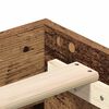vidaXL Bettgestell ohne Matratze Altholz-Optik 200x200cm Holzwerkstoff