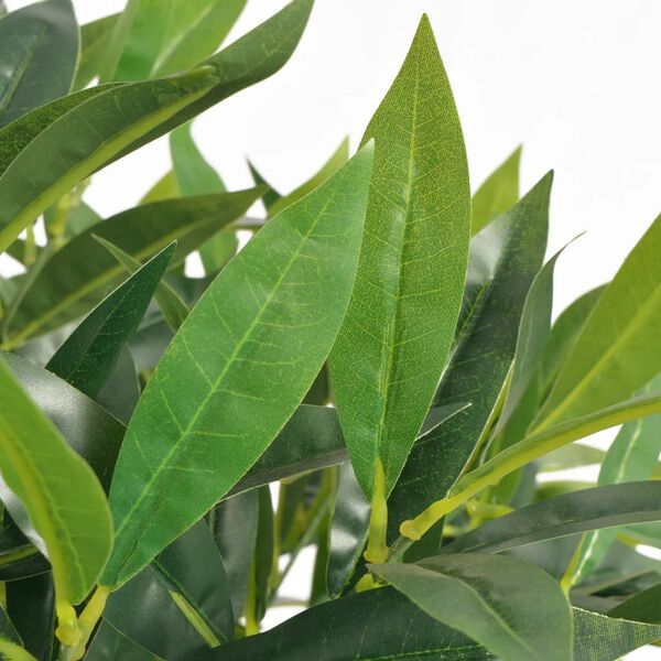 vidaXL Künstlicher Lorbeerbaum mit Topf 125 cm Grün