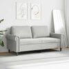 vidaXL 2-Sitzer-Sofa Hellgrau 140 cm Samt