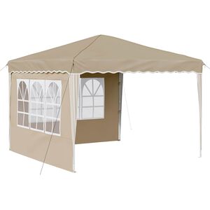 vidaXL Pop-up Partyzelt Creme 288 x 288 x 245 cm Oxford-Stoff
