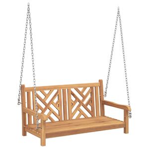 vidaXL Schaukelbank Braun 114 x 60 x 64 cm Massivholz Teak
