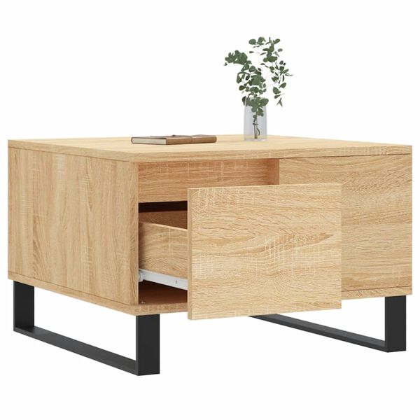 vidaXL Couchtisch Sonoma-Eiche 55x55x36,5 cm Holzwerkstoff