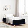 vidaXL Boxspringbett mit Matratze Schwarz 100 x 200 cm Stoff
