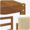 vidaXL Outdoor-Sofagarnitur mit Kissen 5 pcs Natur und Beige