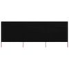 vidaXL 3-teiliges Windschutzgewebe 400 x 120 cm Schwarz