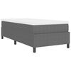 vidaXL Boxspringbett Hellgrau und Wei&szlig; 90 x 190 cm Cordstoff