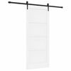 vidaXL Schiebet&uuml;r ORKDAL 86 x 198,5 cm Holzwerkstoff Wei&szlig; und Schwarz