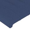 vidaXL Kopfteil mit Ohren Blau 163x16x78/88 cm Stoff