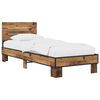 vidaXL Bettgestell mit Kopfteil Altholz 80 x 200 cm Holzwerkstoff