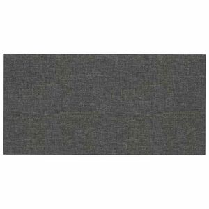 vidaXL Wandkopfteilen 12 Stk. 30 x 15 cm Dunkelgrau Stoff