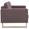 vidaXL 2-Sitzer-Sofa Stoff Taupe