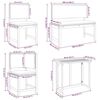 vidaXL Garten Bistro Set 4 pcs Braun Massivholz Akazie
