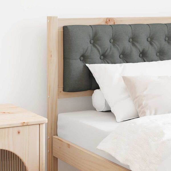 vidaXL Kopfteil Sonstiges Braun und Dunkelgrau 75 cm Massivholz Kiefer