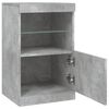 vidaXL Sideboard mit LED-Leuchten Betongrau 41x37x67 cm