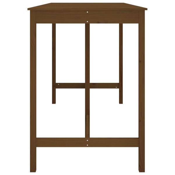 vidaXL Bartisch Honigbraun 180x80x110 cm Massivholz Kiefer