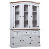 vidaXL Buffetschrank Mexiko-Stil Kiefernholz Wei&szlig;