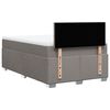 vidaXL Boxspringbett mit Matratze Taupe 120x190 cm Stoff