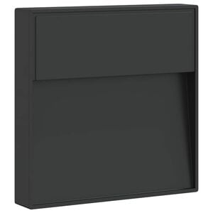 vidaXL LED-Au&szlig;enwandleuchte Schwarz Aluminiumdruckguss