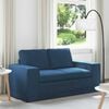 vidaXL Sofa Blau Gesamtabmessungen: 162 x 80 x 82 cm (B x T x H) Samt