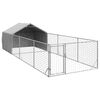 vidaXL Outdoor-Hundezwinger mit Auslauf 6x2x1,5 m Verzinkter Stahl