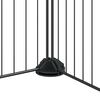 vidaXL 44-tlg. Haustierkäfig mit Tür Schwarz 35x35 cm Stahl