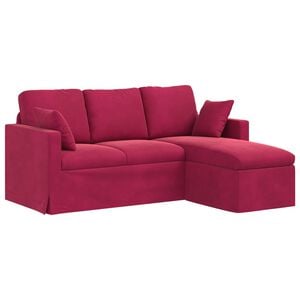 vidaXL Sofa Weinrot 178 x 134 x 80 cm Samt